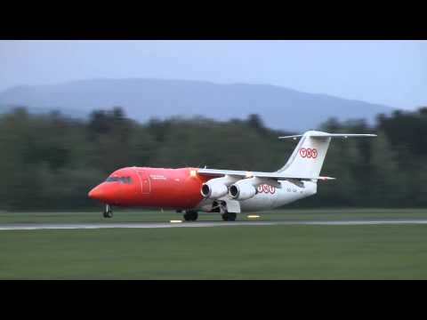 TNT British Aerospace BAe 146-300 takeoff Brnik airport HD