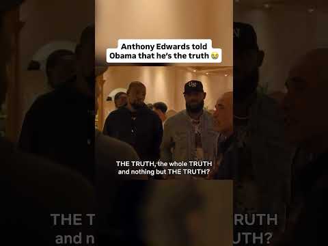 Anthony Edwards, Lebron James und die Jungs genießen den Scherz mit Barack Obama #obama #lebronja...