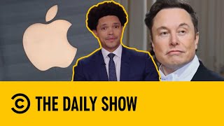 Elon Musk Claims Apple Has ‘Threatened To Withhold’ Twitter From App Store | The Daily Show