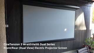 Elite Screens Wraith Veil Dual projector Screen