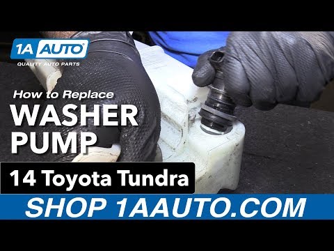 How to Replace Washer Pump 14-19 Toyota Tundra