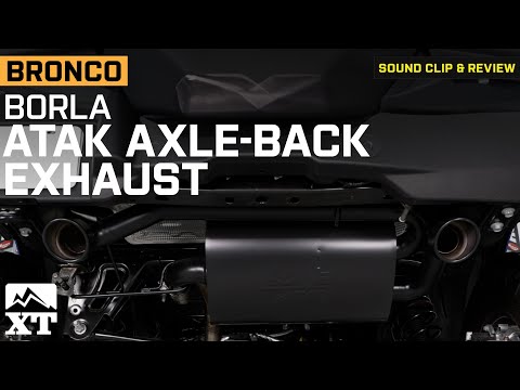 2021-2024 Ford Bronco 2.7L Borla ATAK Axle-Back Exhaust; Black Tips Review & Sound Clip