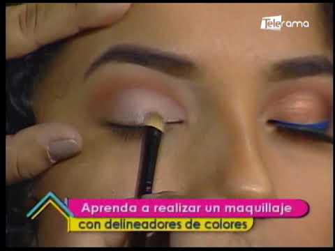 Aprenda a realizar un maquillaje con delineadores de colores
