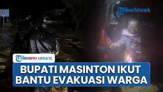 Momen Bupati Masinton Bantu Evakuasi Warga dari Banjir Tapanuli Tengah, Terjang Arus Deras