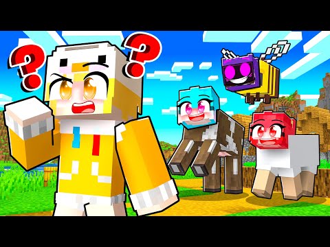 Hide-and-seek with ANIMALS from the Potato Gang in MINECRAFT!