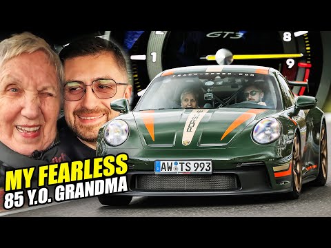 My FEARLESS Grandma vs Porsche 992 GT3! // Nürburgring!