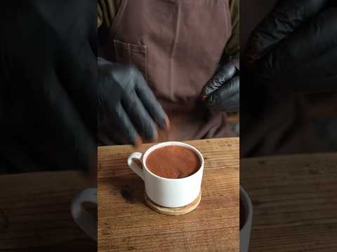 SIMON COLL 60% CACAO VANILLA HOT CHOCOLATE - シモンコール 60% カカオバニラホットチョコレート #shorts #ASMR #chocolate