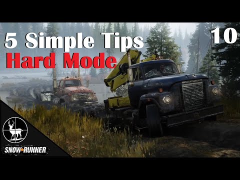 (EP10) 5 Simple Tips To Conquer ⚠️ SnowRunner Hard Mode ⚠️