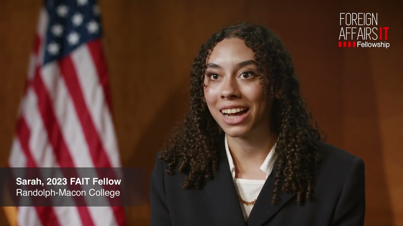 2023 FAIT Fellow Sarah Tells How Her Personal Lens of ... - YouTube