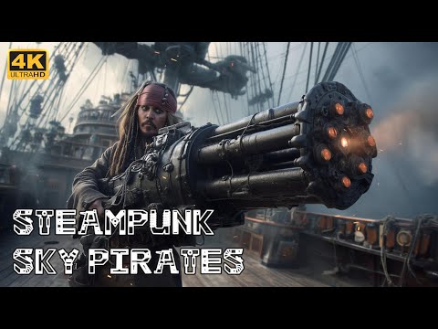 Steampunk Sky Pirates | AI Short Film of Airships, Adventure, and High-Flying Battles, Visual AI Art