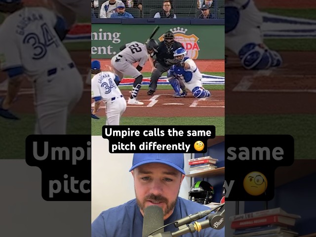 Umpire calls the same pitch two different ways, a breakdown