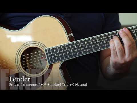 Пример звучания гитары Fender PM-3 Standard Triple O 