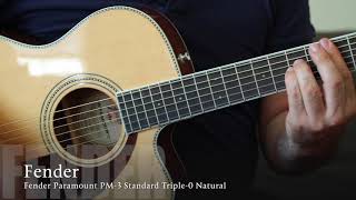 Video thumbnail for Fender Paramount PM 3 Standard Triple 0 Natural by MyDukkan