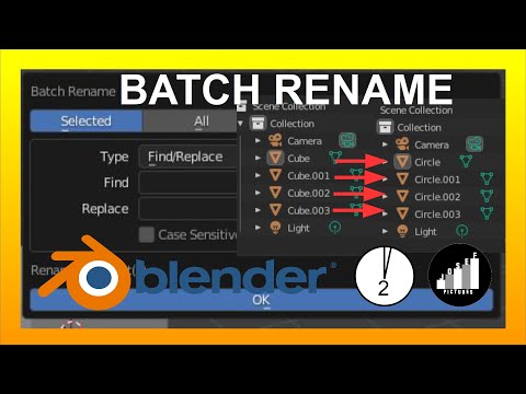 Viele Objekte schnell umbenennen - Blendertutorial Nr. 50