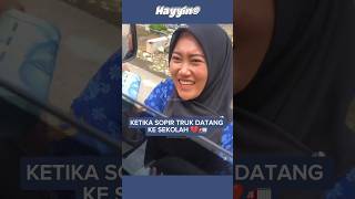 Download lagu 'A Touching Moment a Truck Driver Takes Time to Meet His Wife at School' #shorts mp3