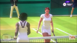 GRAND SLAM TENNIS 2 EA SPORTS FADES &amp; FANTASY CLASSICS SUPERSTAR LEVEL S. Williams VS L. Davenport 2