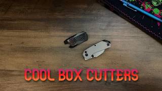 A couple unique box cutters for your EDC