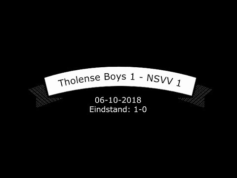Tholense Boys 1 - NSVV 1, 06-10-2018