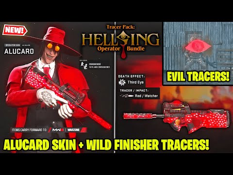 NEW Tracer Pack HELLSING OPERATOR BUNDLE 👿 ALUCARD FINISHER MW2 Warzone DMZ (Hellsing Arms PDSW Skin