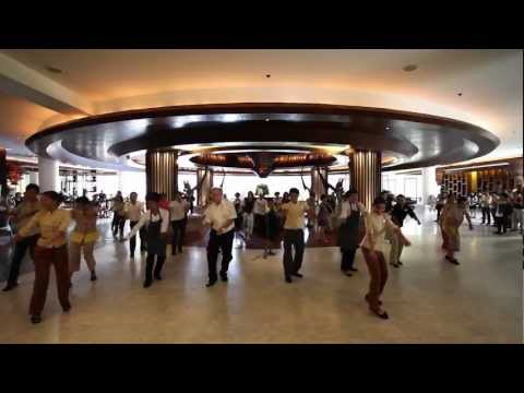 Flash Mob Dance by Phuket Hotel Staff, on Karon Beach, Phuket Thailand
