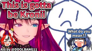 IRyS Instantly Guessed a Sad Face was Kronii when She drew it