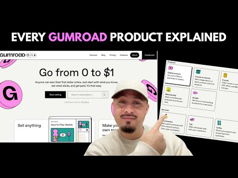 Each Gumroad Product Explained | How to Create ALL Gumroad Products