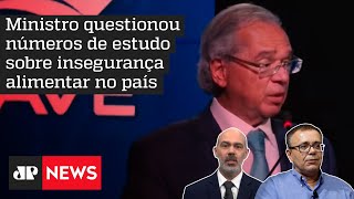 Guedes diz ser mentira que 33 milhões de brasileiros passam fome; Schelp e Monteiro comentam