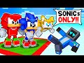 Locked on ONE CHUNK with SONIC in Minecraft!