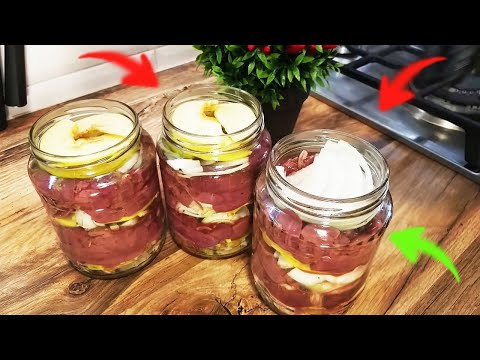 I will not fry the liver anymore! Liver in a jar with apples.