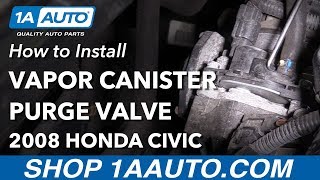 How to Replace Vapor Canister Purge Valve Evap Solenoid 06-10 Honda Civic
