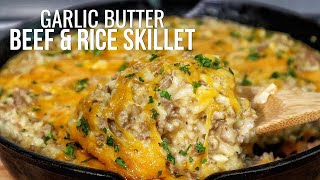 This Garlic Butter Beef Rice is SO Delicious!