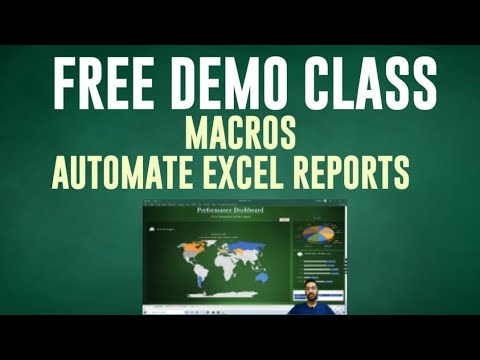 MACRO | AUTOMATE EXCEL REPORT | DEMO CLASS 1 #excel