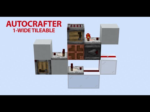 1-Wide Tileable Precision Autocrafter (1.21+)