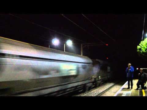 Freightliner 66526 MEGA TONES at Winsford with Fiddlers Ferry-Crewe Coal Train, 31st October 14
