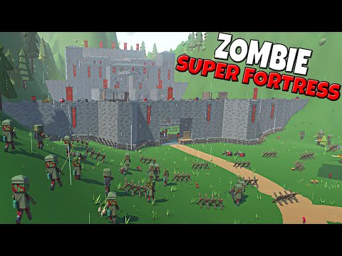 Super Zombies Siege MEGA FORTRESS Defenses! - Ancient Warfare 3: Battle Simulator