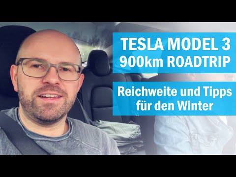 Tesla Model 3 Reichweite & Tipps im Winter - 900km Roadtrip!