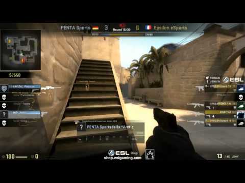 CS:GO: Epsilon vs Penta | Mirage | ESL Pro League Winter 2014/15 | English