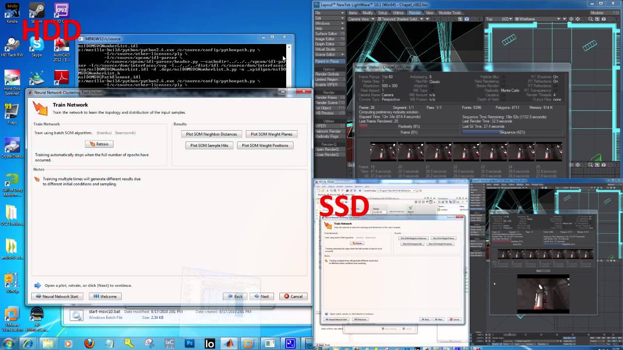 HDD (2 x RAID 0) vs SSD (Vertex 3): Workstation Workload - YouTube