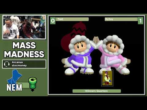 Mass Madness 43 SSBM - Trail (Ice Climbers) vs. RyGuy (Falco) - Melee WQF