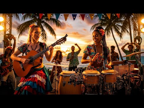 Peaceful Tropical Grooves for Joyful Relaxation - Most Beautiful Flamenco Caribbean Fusion