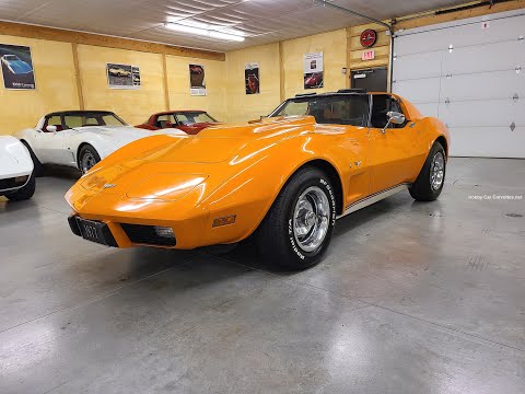 1977 Orange Corvette Big Block Hot Rod For Sale Video