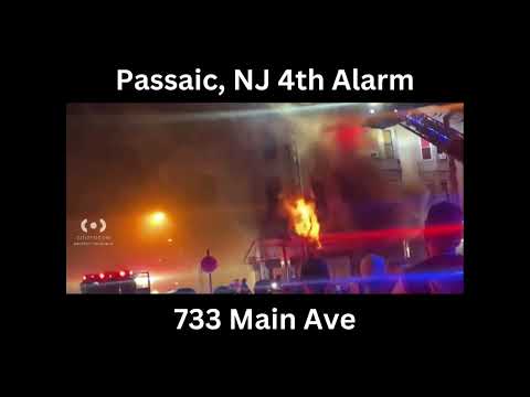 4th Alarm Fire Passaic, NJ Fireground Audio 7/5/25