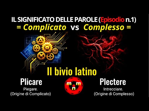 Complicato vs Complesso ➡️ Il Significato delle Parole (Episodio n.1)