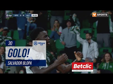 Golo Salvador Blopa: Sporting (2)-0 Alverca (Taça da Liga 25/26 - Quartos de Final)