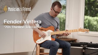 Video thumbnail for Fender Vintera '70s Telecaster Thinline Demo - All Playing, No Talking by Musician's Friend