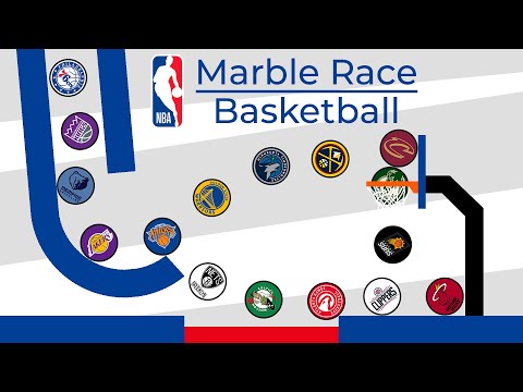 Basketball Marble Race NBA playoffs 2023