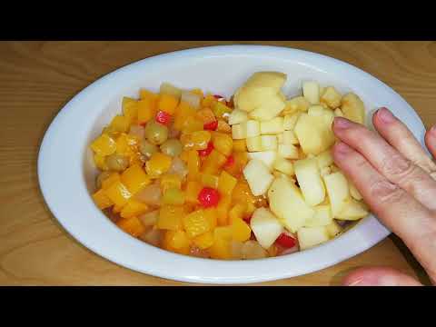 ENSALADA De FRUTA Con QUESO  CREMA (fácil y rápida )DELICIAS de Fátima