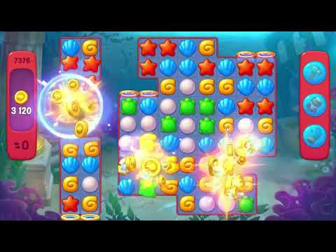 Fishdom 7376 Hard Level - 14 moves - NO BooSTERS