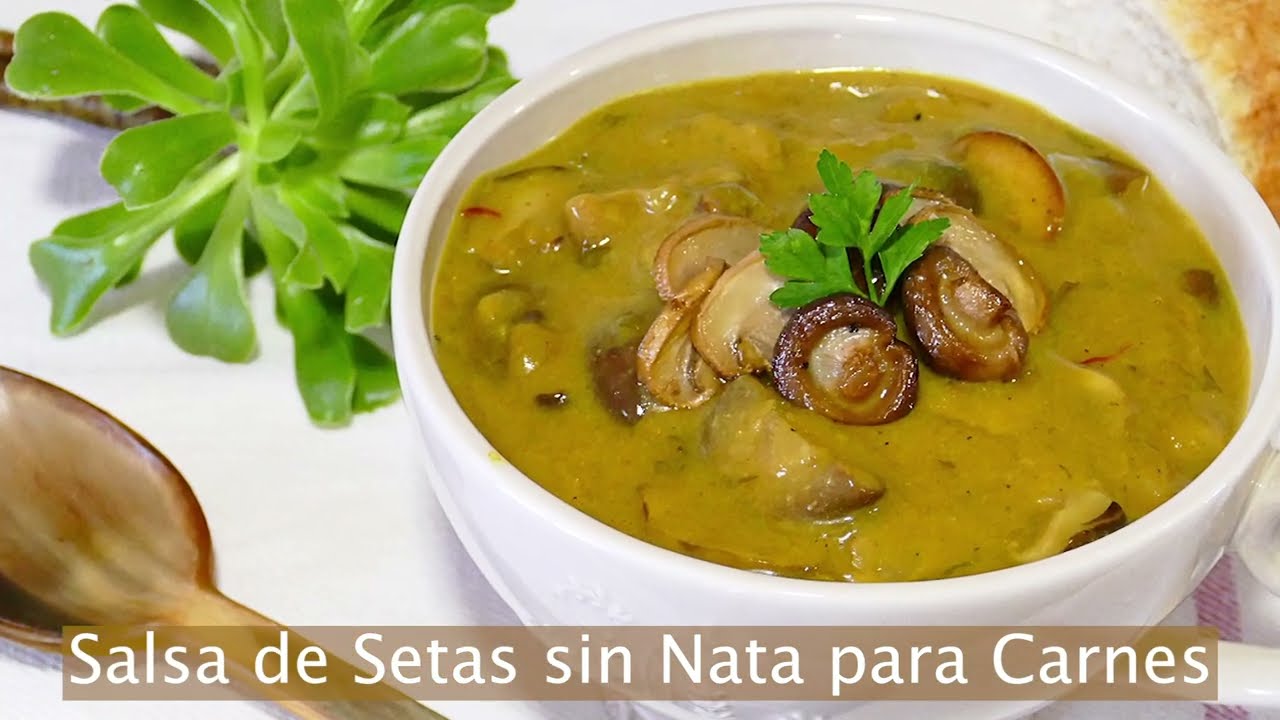 Salsa de Setas 🍄 sin Nata para Carnes 🍖 🥩 ¡RIQUÍSIMA! 😋