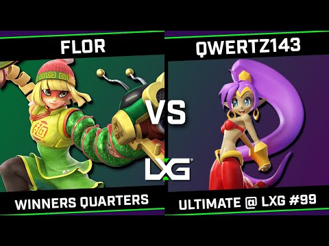 FLOR (Min Min) vs qwertz143 (Mii Gunner) - Smash Ultimate @ LXG 99